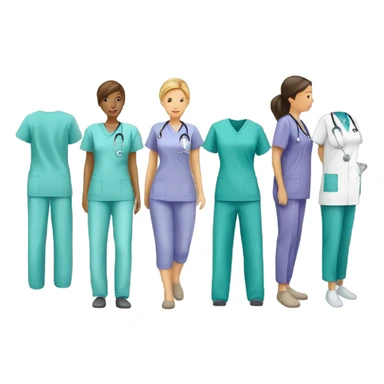Medical scrubs  sticker