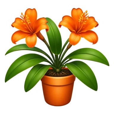 Clivia plant sticker