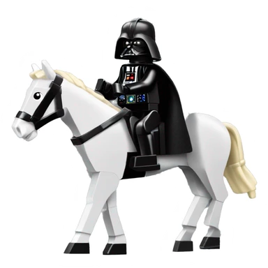 Lego horse racing Darth Vader’s horse  sticker
