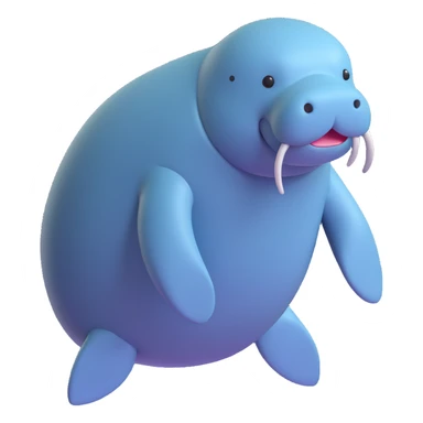 cute manatee sticker