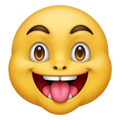 freaky emoji based on 69, with mischievous eyes, tongue out, vibrant colors, fun and cheeky vibe sticker