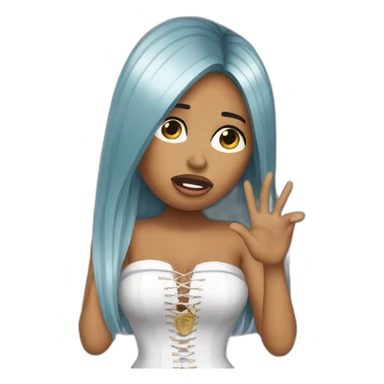 Nicki minaj crying because she doesn’t have any grammy award  sticker