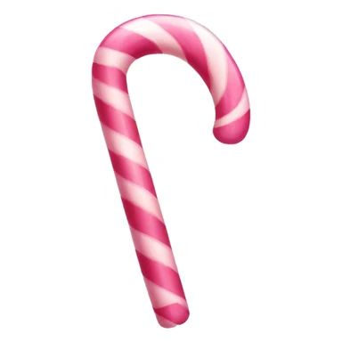 One pink candy cane sticker