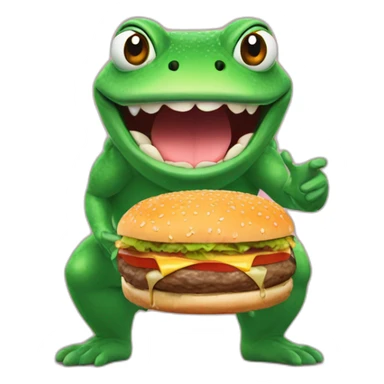 Bufo offer a burger sticker