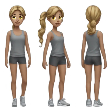 Adolescent portant des Nike sticker