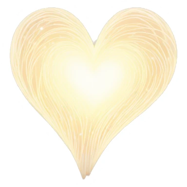 a heart surrounded by a gentle, swirling pattern of light sticker