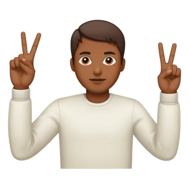 middle fingers in the air sticker