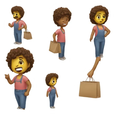 People trying to buy something sticker