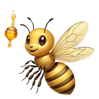 Money honey bee sticker