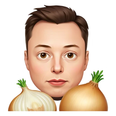 Elon Musk like a polish onion sticker