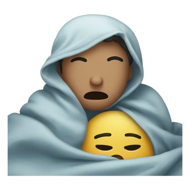 feeling sick while stuffed in a blanket sticker