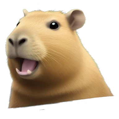 Capybara in car sticker
