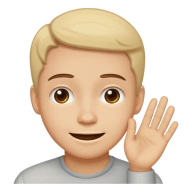 Embarrassed with smile sticker