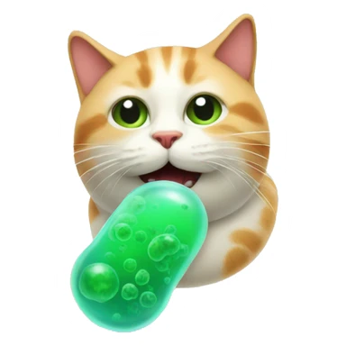 Microorganism cat sticker