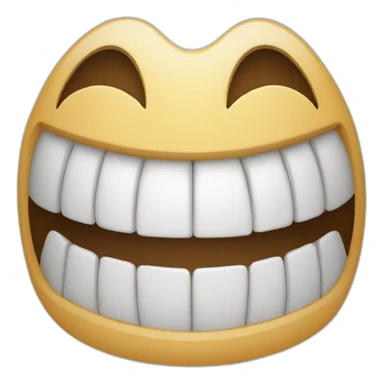 Fake smile sticker