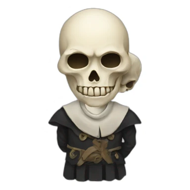 Hamlet with skull sticker