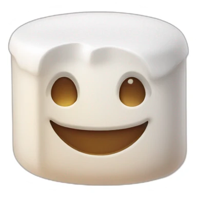 Marsmallow smiling sticker