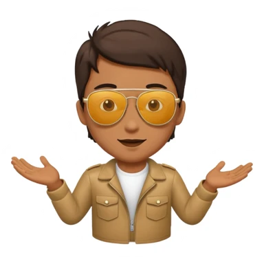 Fly with sun glasses sticker