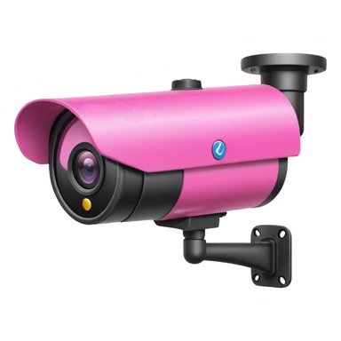 Security Camera pink with graffity sticker