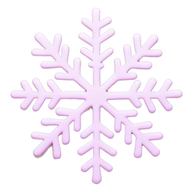 pastel pink snowflake  sticker