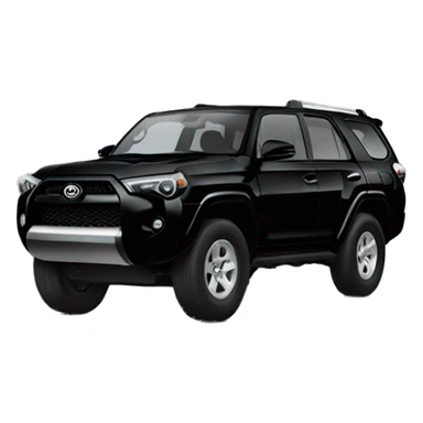 Black Toyota 4 runner sticker