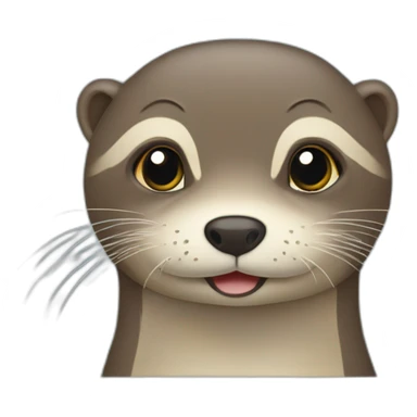 Loutre qui fume sticker