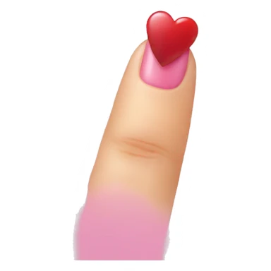 nail heart sticker