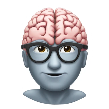 brainy computer sticker