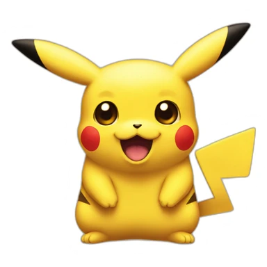 pikachu cheeering sticker