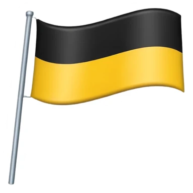 Faz uma bandeira com preto em cima e em baixo coloca amarelo sticker