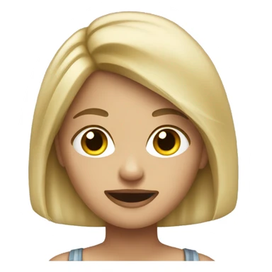 Dirty blonde female animal obsessed girl  sticker