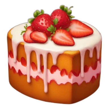 strawberry poundcake sticker