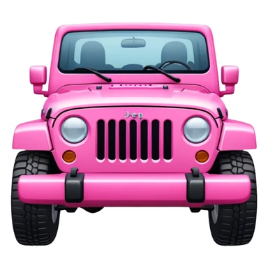 Pink girly modern jeep sticker