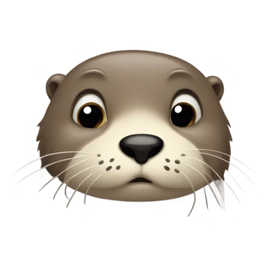 Sad otter sticker