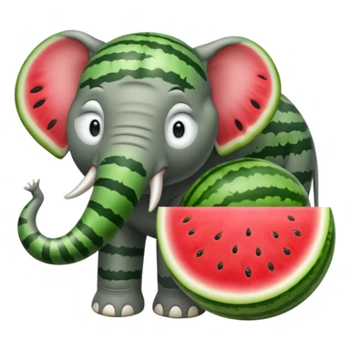 Watermelon 67 elephant sticker