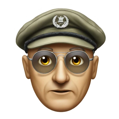 Moshe Dayan one eye patch sticker