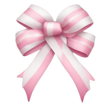 Ribbon white pink cute sticker