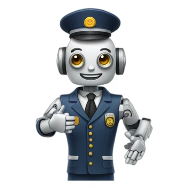 stationmaster robot sticker