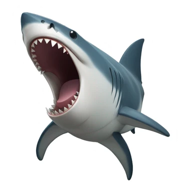 shark laughing  sticker