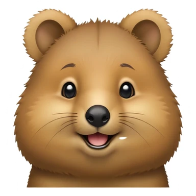 cinematic-cute-smiling-quokka-portrait-emoji,-head-tilted-playfully-and-inquisitively,-featuring-a-fluffy,-round-face-with-a-naturally-cheerful-grin-and-bright,-sparkling-eyes-full-of-playful-curiosity,-simplified-yet-irresistibly-adorable- sticker