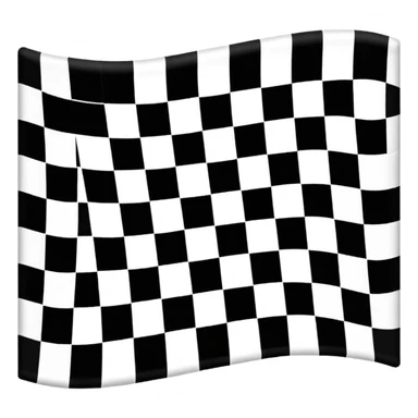 racing flag, checkered, waving sticker