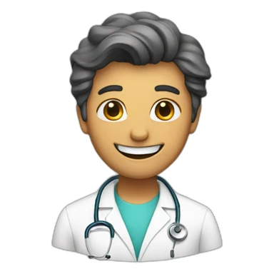 doctor happy sticker