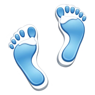 Snow Foorprints sticker