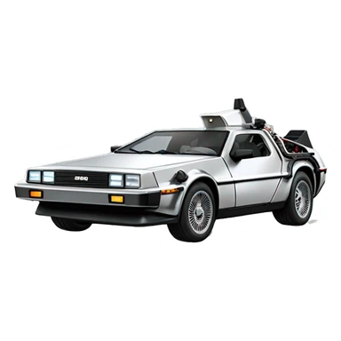 delorean back to future sticker