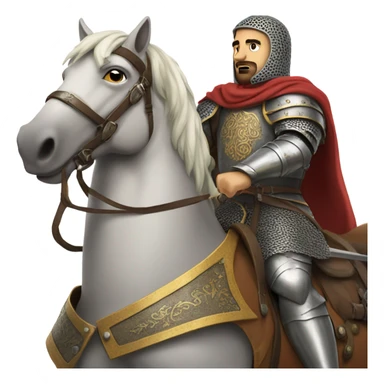 Alparslan on horseback sticker