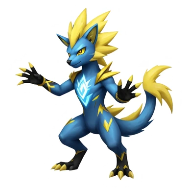 Shiny Epic Badass Manectric-Luxray-Zeraora-hybrid (Full body) sticker