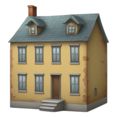 Une maison abandonnée  sticker