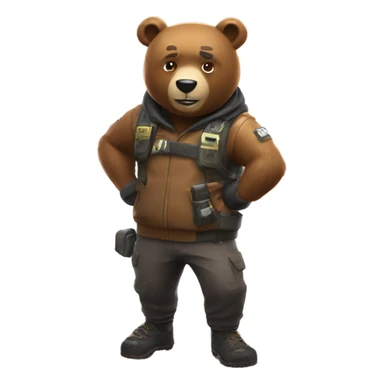 Fortnite bear sticker