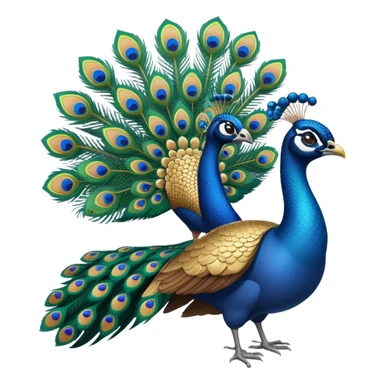 peacock with gun sticker