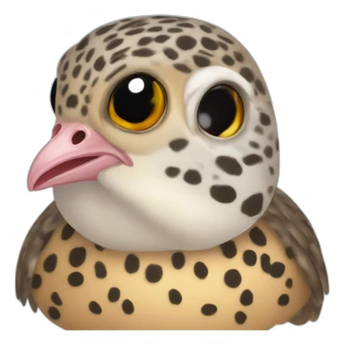 Flustered button quail sticker